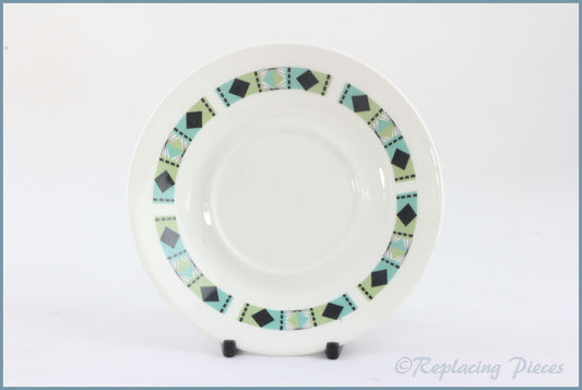 Royal Adderley - Masquerade - Coffee Saucer (Green)