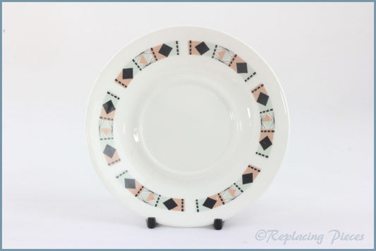Royal Adderley - Masquerade - Coffee Saucer (Pink)