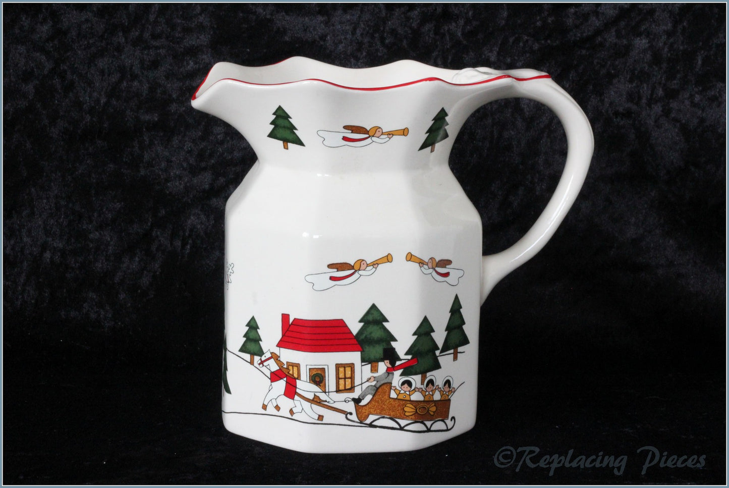 Masons - Christmas Village - Fenton Jug
