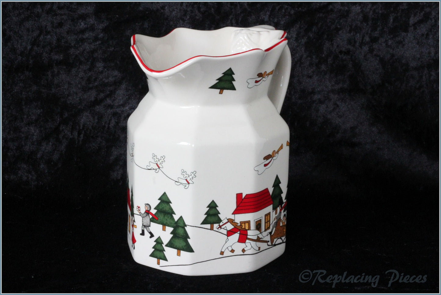 Masons - Christmas Village - Fenton Jug