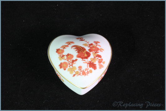 Wedgwood - Golden Cockerel - Heart Shaped Lidded Box