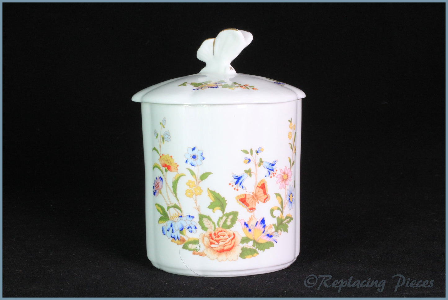 Aynsley - Cottage Garden - Lidded Pot/Jam Pot