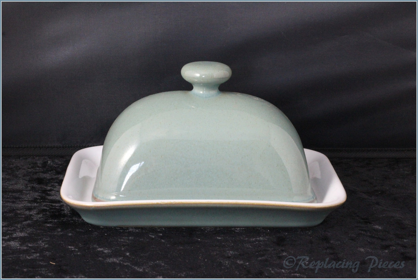 Denby - Regency Green - Lidded Butter Dish