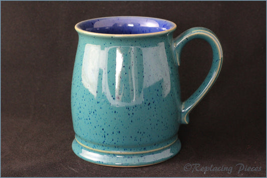 Denby - Harlequin - Mug (Tudor Shape - Blue Inside, Green Outside)