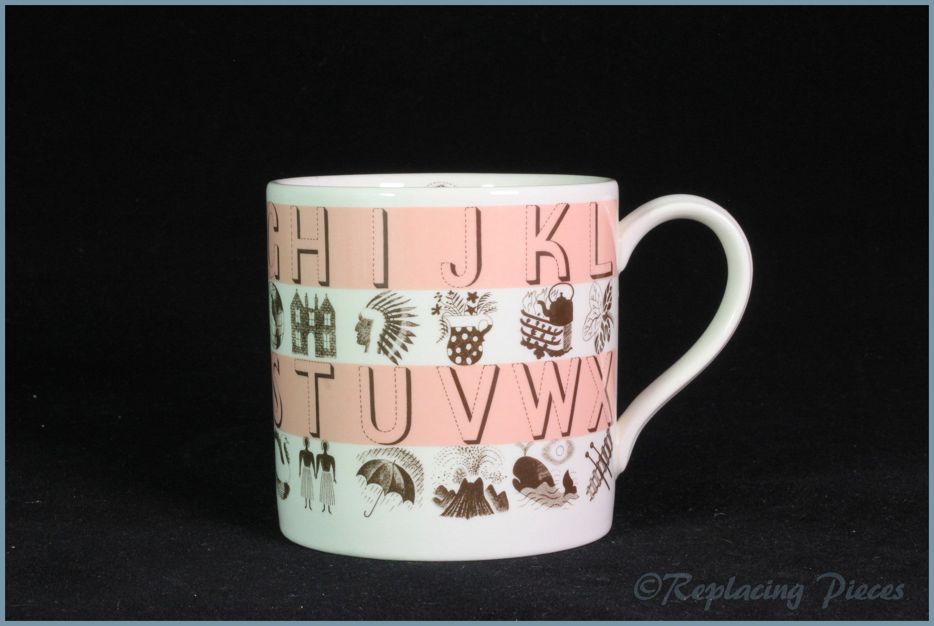 Wedgwood - Alphabet Pink (Martha Stewart) - Mug