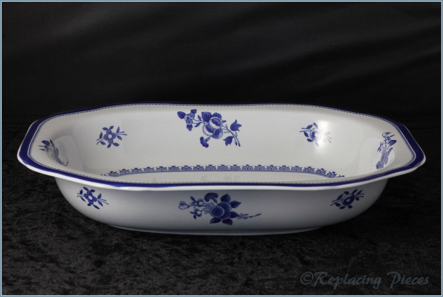 Spode - Gloucester Blue - Open Vegetable Dish