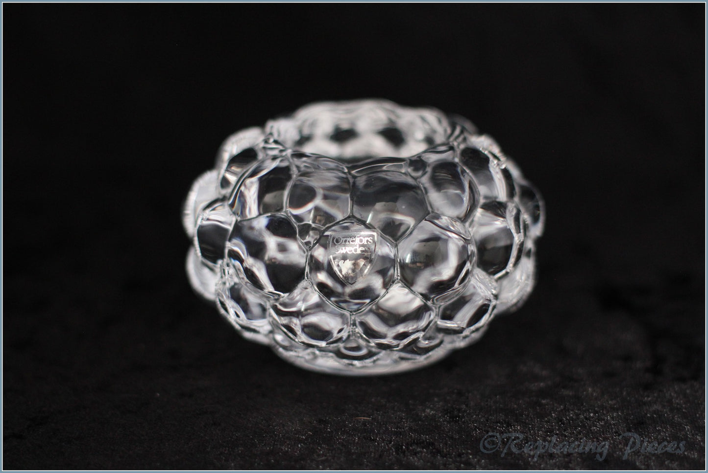 Orrefors Raspberry Tealight Votive