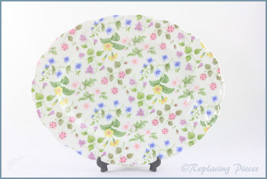 Queens - Country Meadow - 13 3/8" Oval Platter