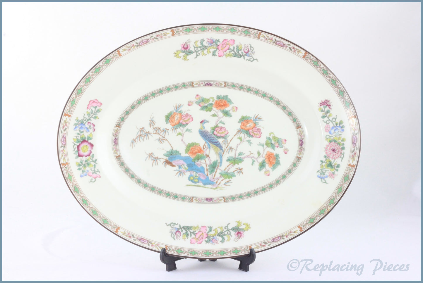Wedgwood - Kutani Crane - 14 1/4" Oval Platter