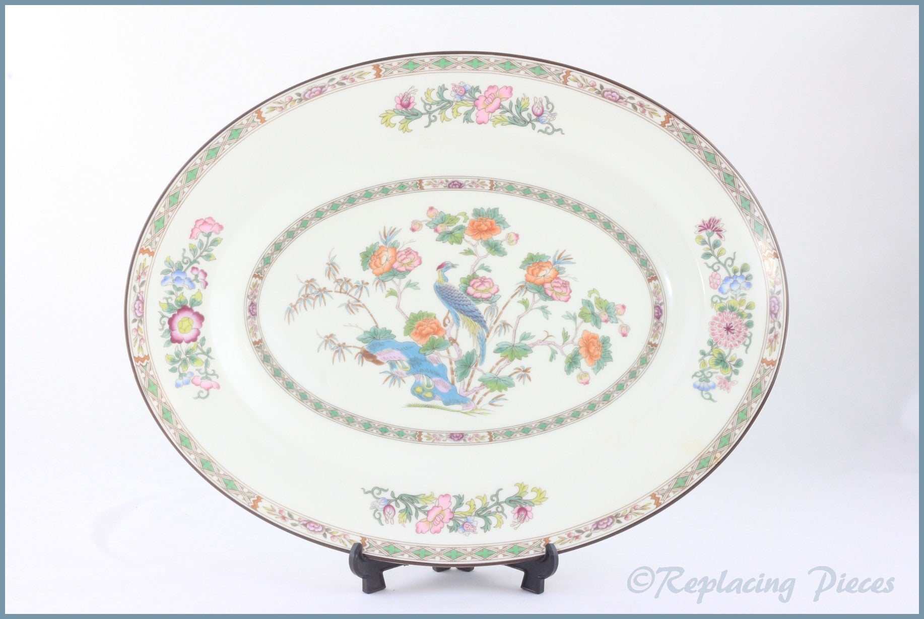 Wedgwood - Kutani Crane - 14 1/4" Oval Platter