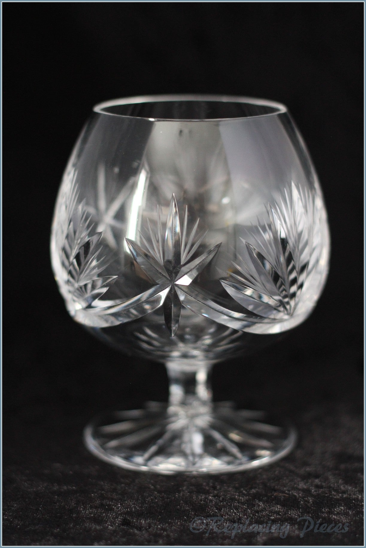 Pair Of Crystal Brandy Balloons