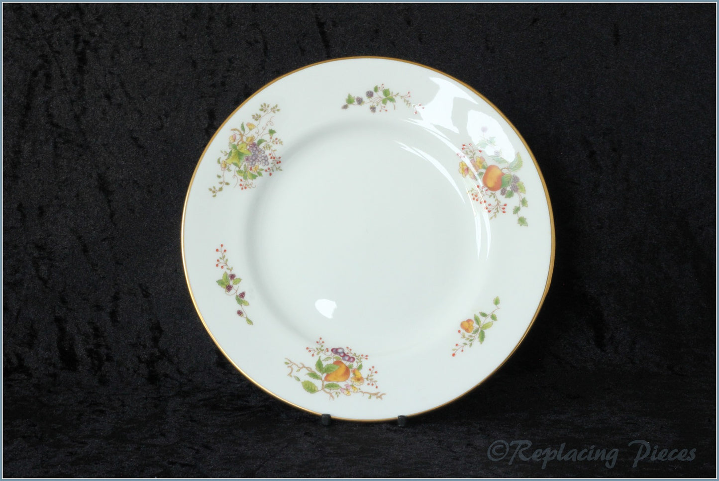 Coalport - Wenlock Fruit (Gold Edge) - 6 1/4" Side Plate