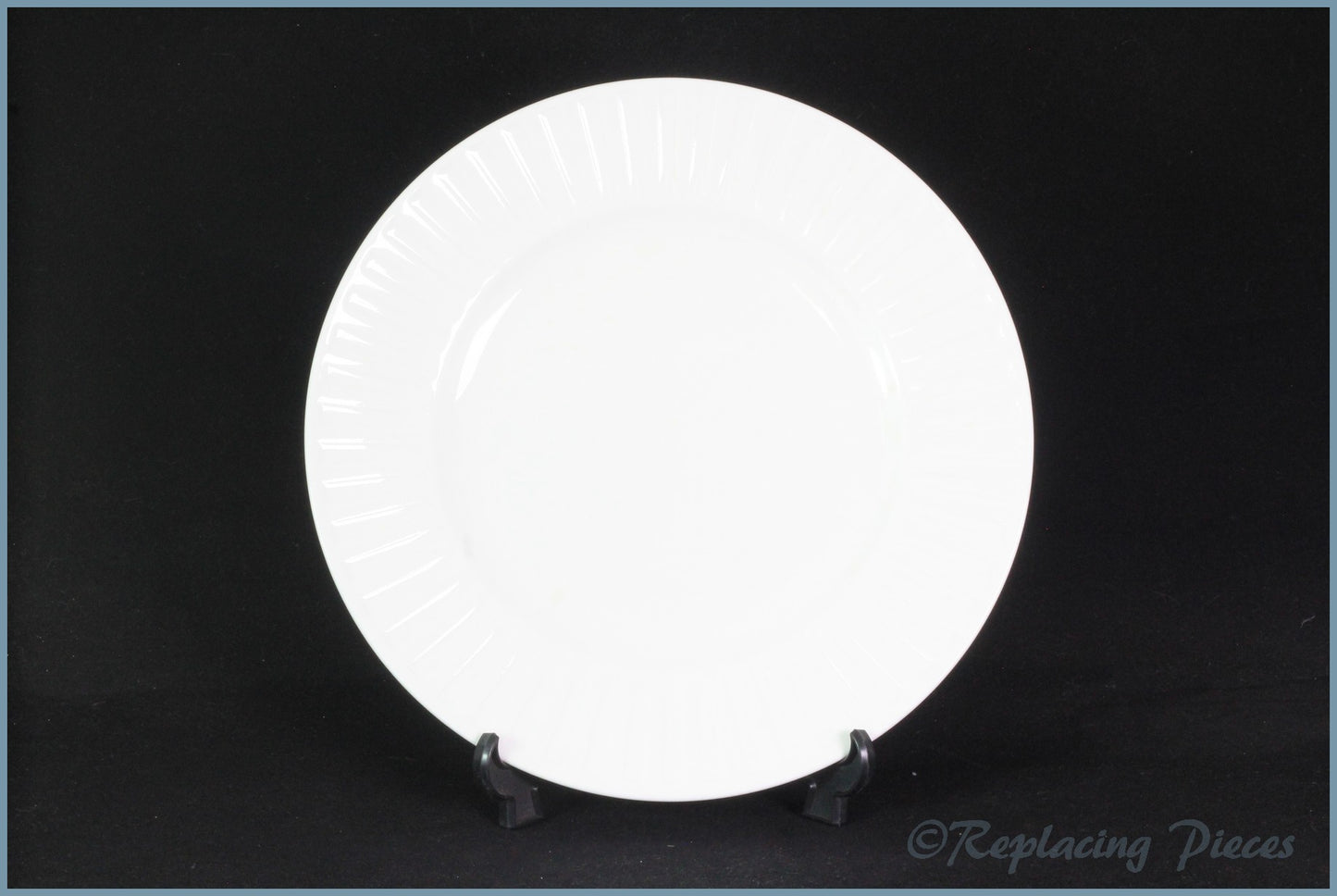 Wedgwood - Night & Day - 8 1/4" Salad Plate (White-Ribbed)