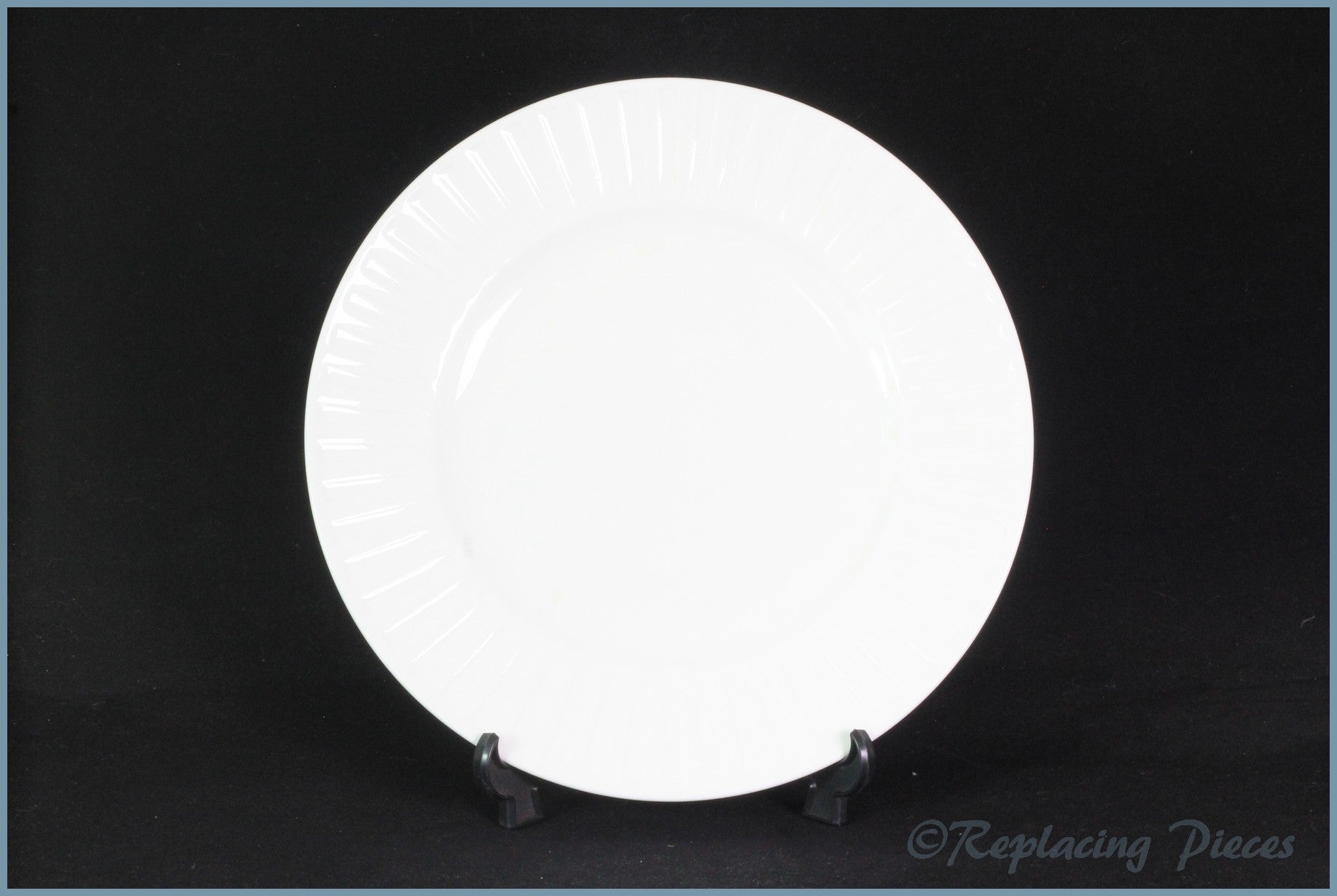 Wedgwood - Night & Day - 8 1/4" Salad Plate (White-Ribbed)