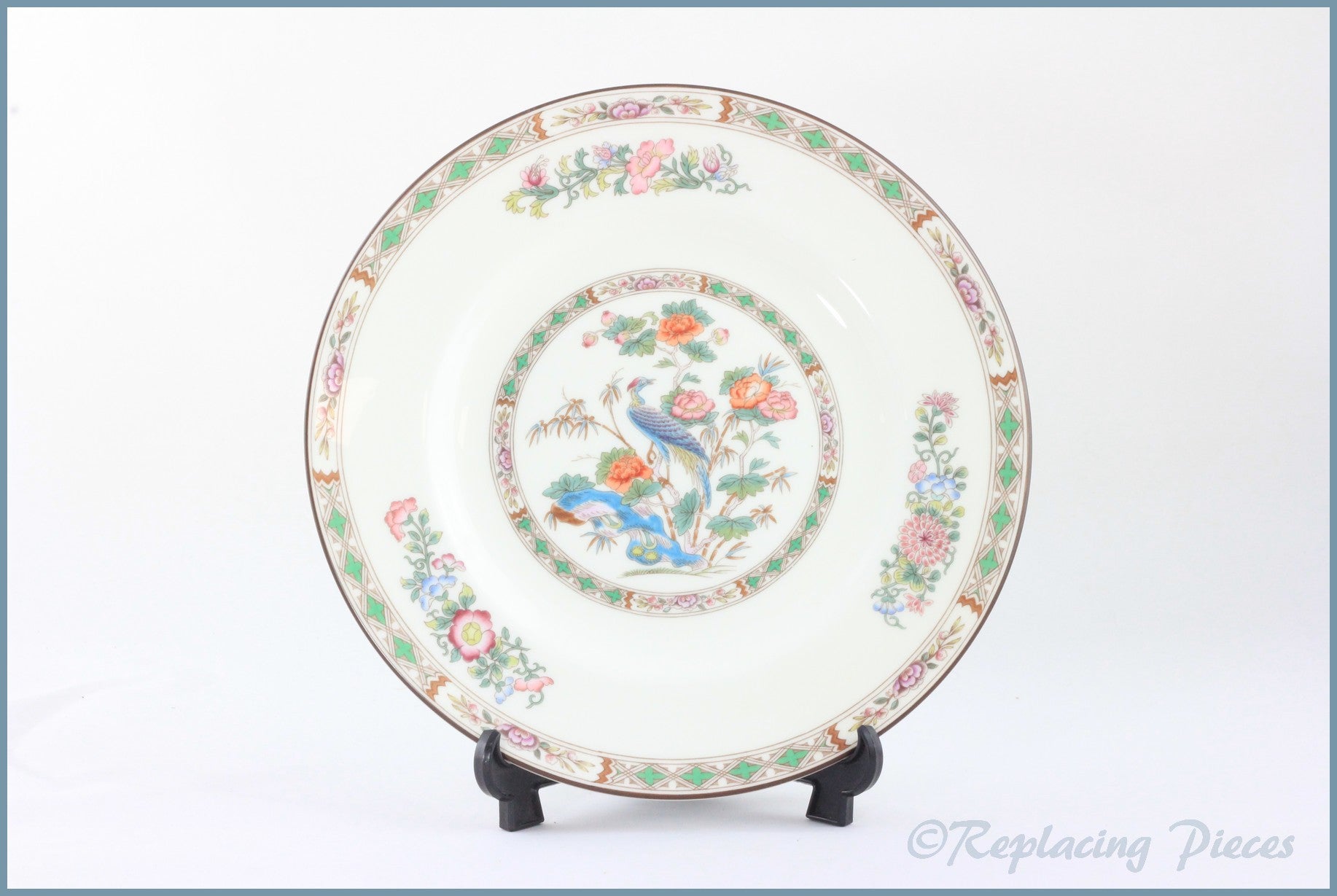 Wedgwood - Kutani Crane (Brown Edge) - 6" Side Plate