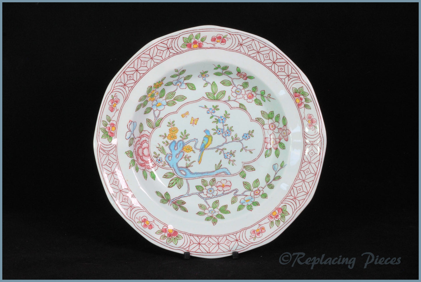 Adams - Singapore Bird - 7 3/4" Rimmed Bowl
