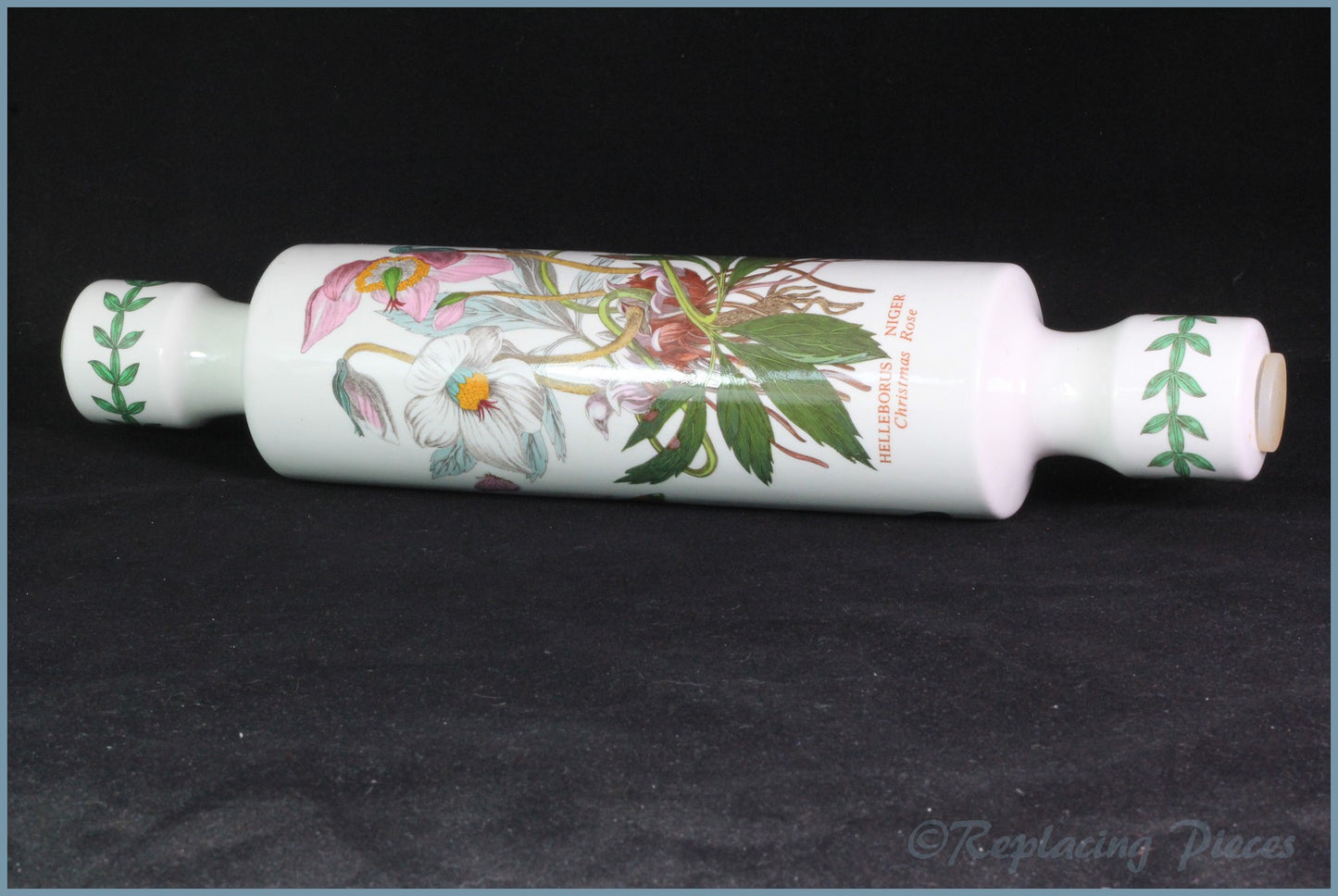 Portmeirion - Botanic Garden - Rolling Pin (Christmas Rose)