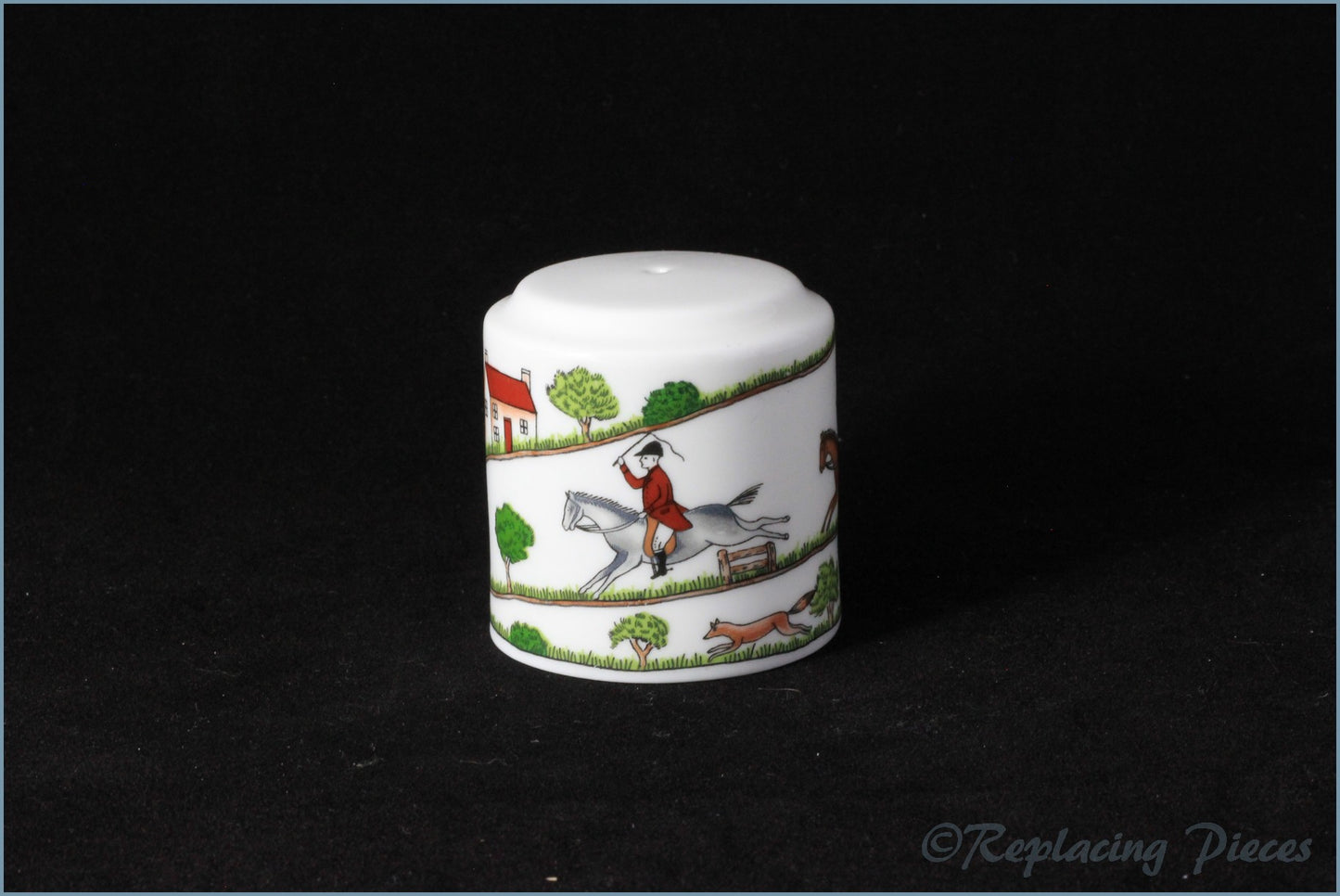 Coalport - Hunting Scene - Salt Pot
