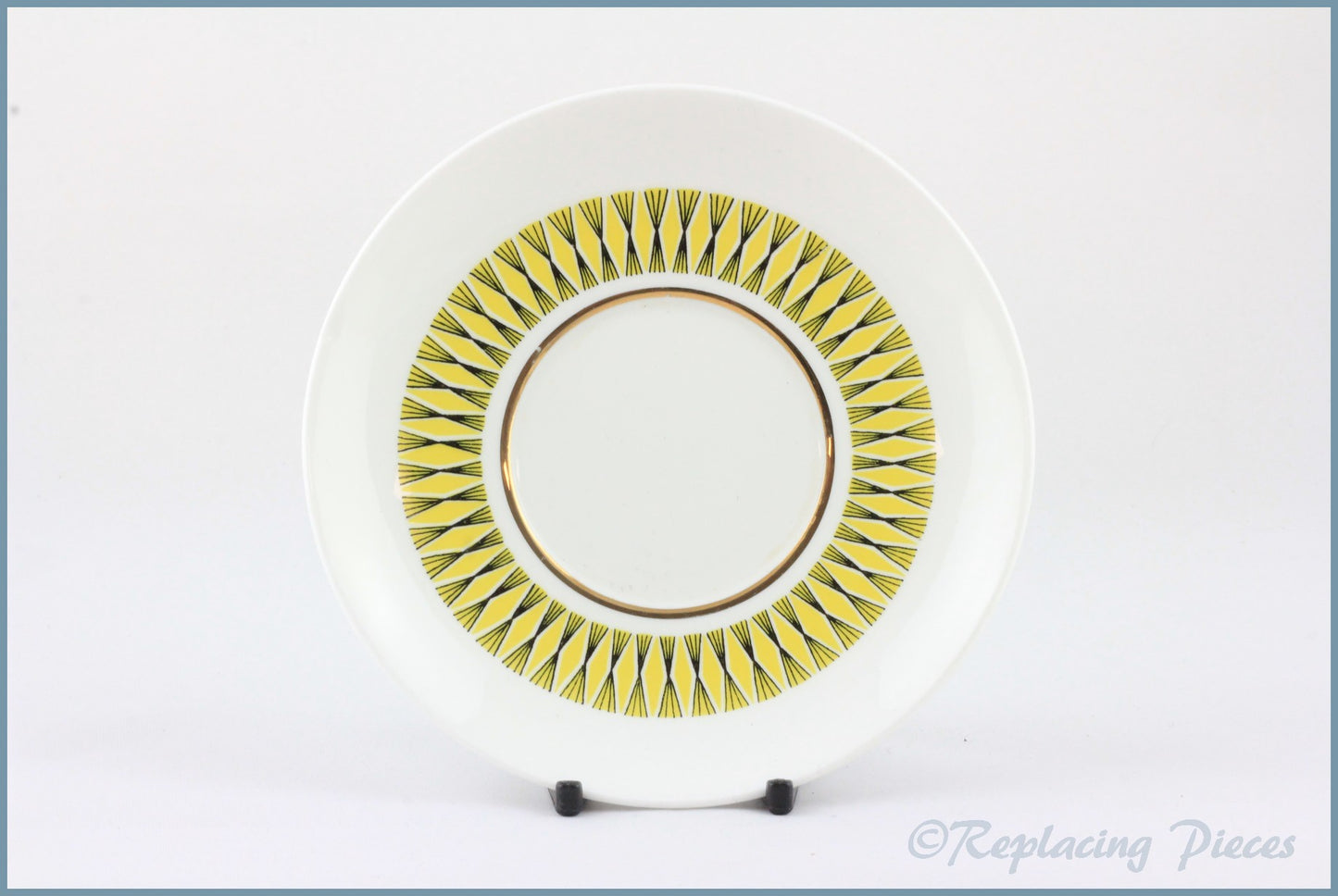 Elizabethan - Calypso - Coffee Can Saucer (Yellow)