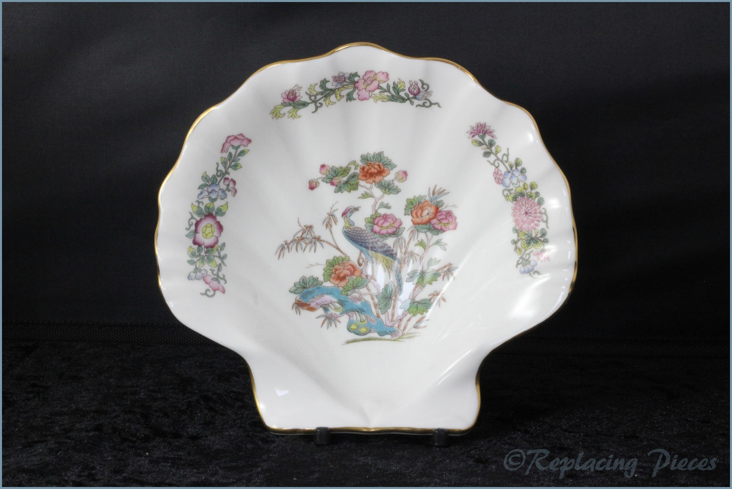 Wedgwood - Kutani Crane (Gold Edge) - Shell Dish