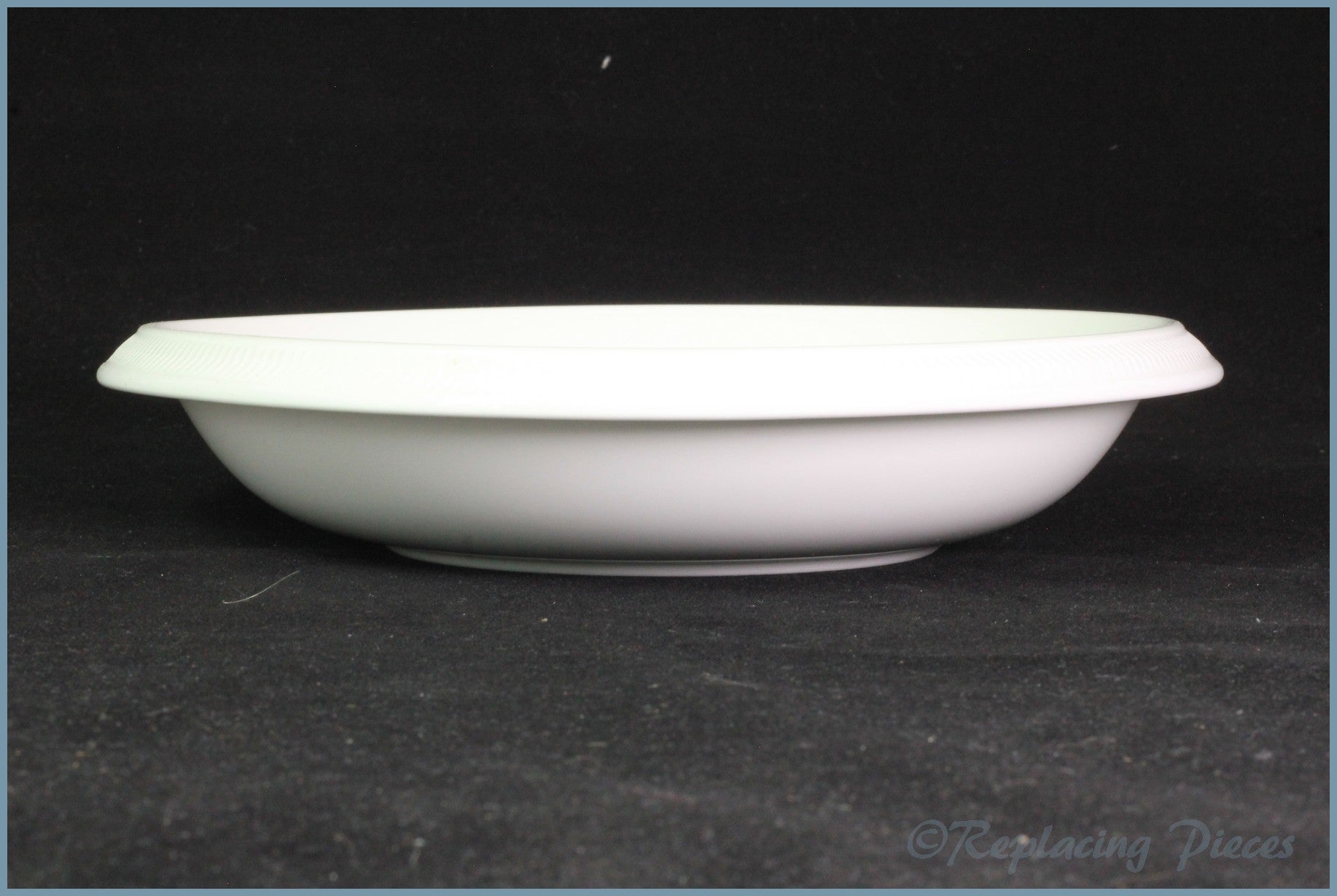 Wedgwood - Night & Day - 8 1/2" Soup Bowl (White-Herring Bone)