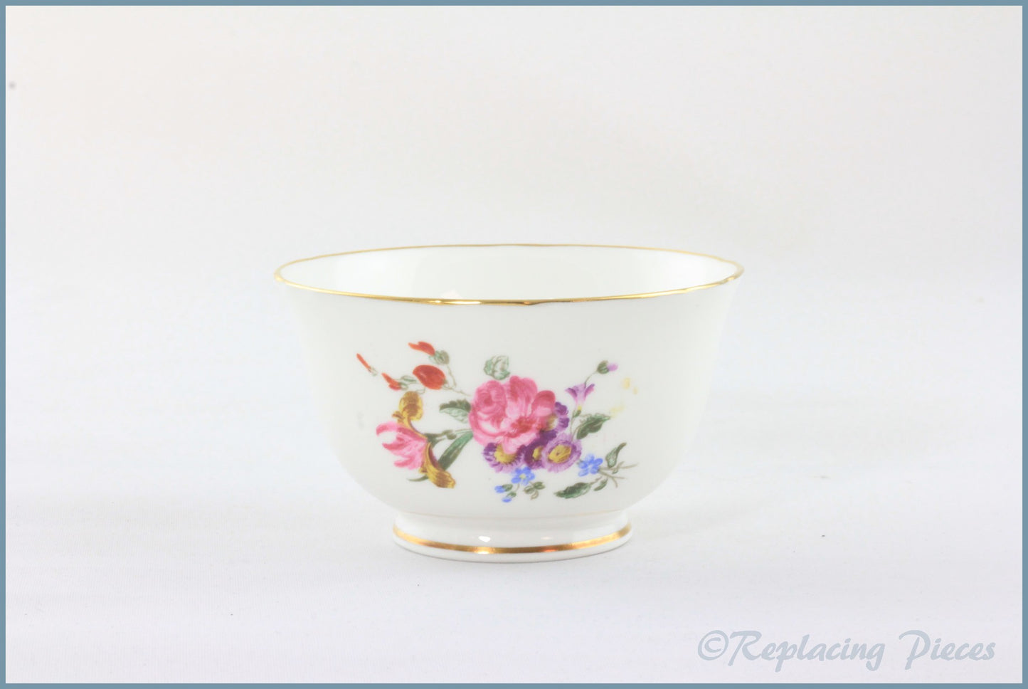 Royal Worcester - Unknown (Flowers) - Sugar Bowl