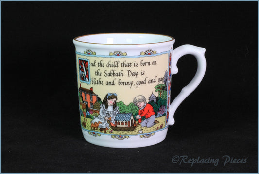 Royal Worcester - Birthday Days - Mug (Sunday)