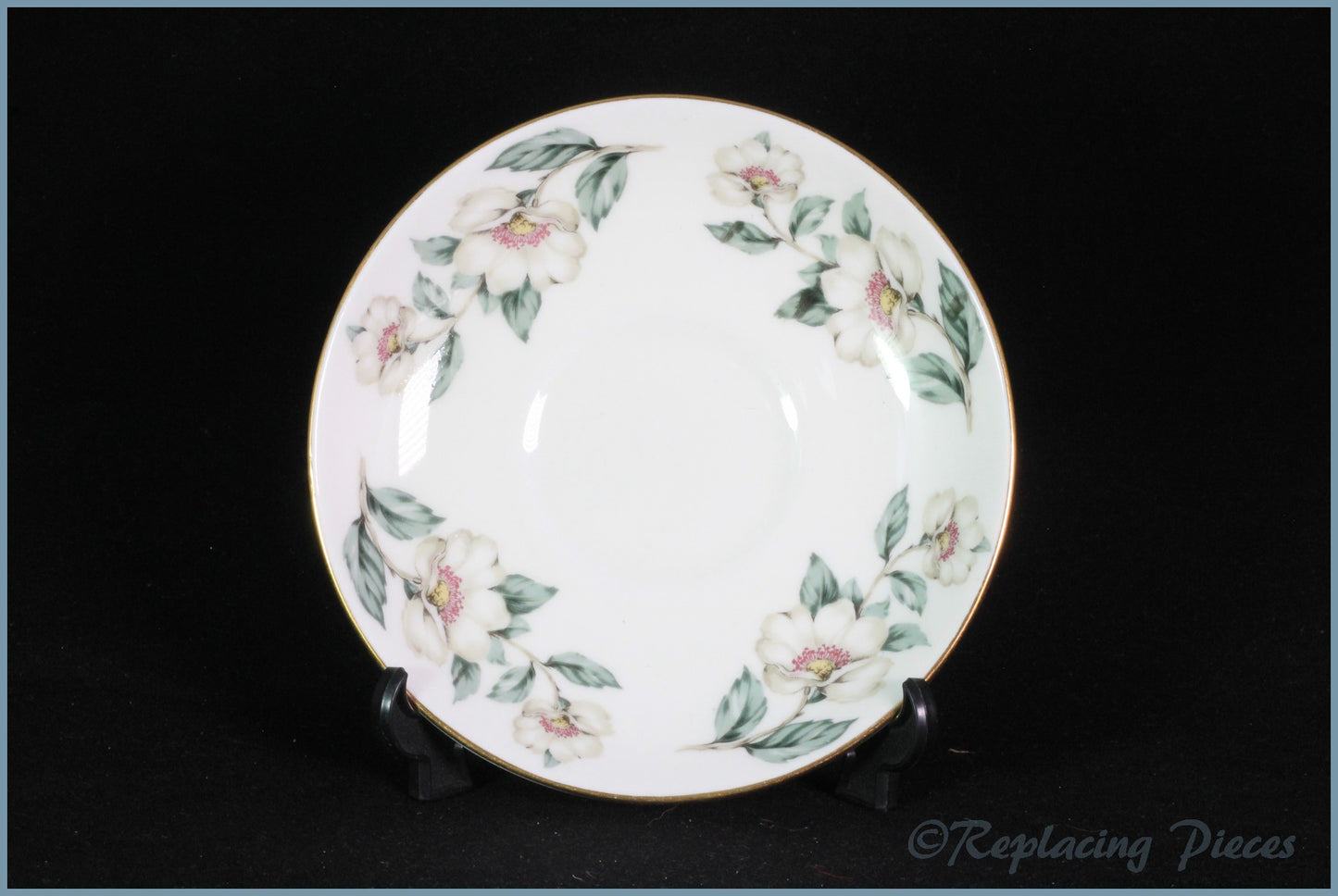 Crown Staffordshire - Christmas Roses - Tea Saucer