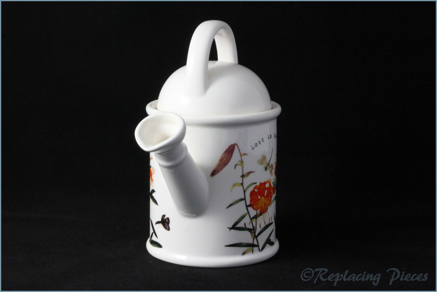 RHS - Sharing The Best In Gardening - Watering Can Teapot (Orange Flower)