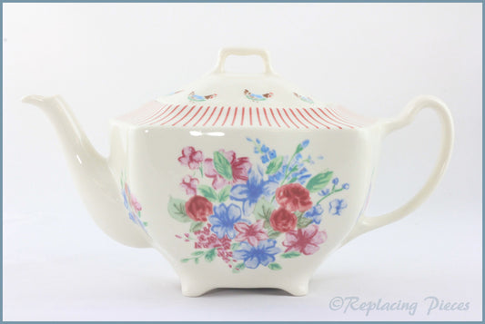 Johnson Brothers - Farmhouse Chic (Silky Stripe) - Teapot