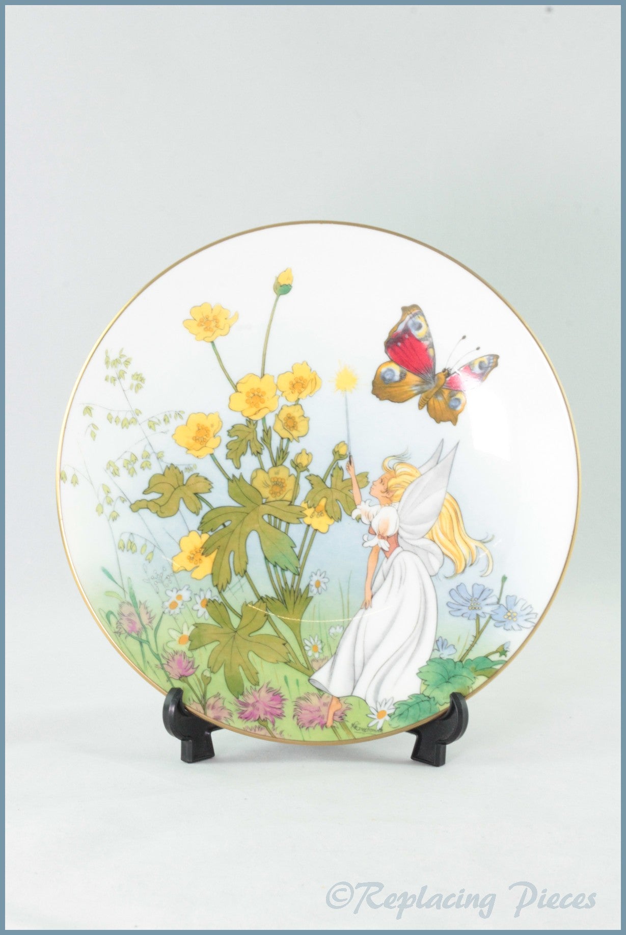  - Crown Staffordshire コレクタープレート　うさぎ【s0197】 Crown Staffordshire コレクタープレート うさぎ【s0197