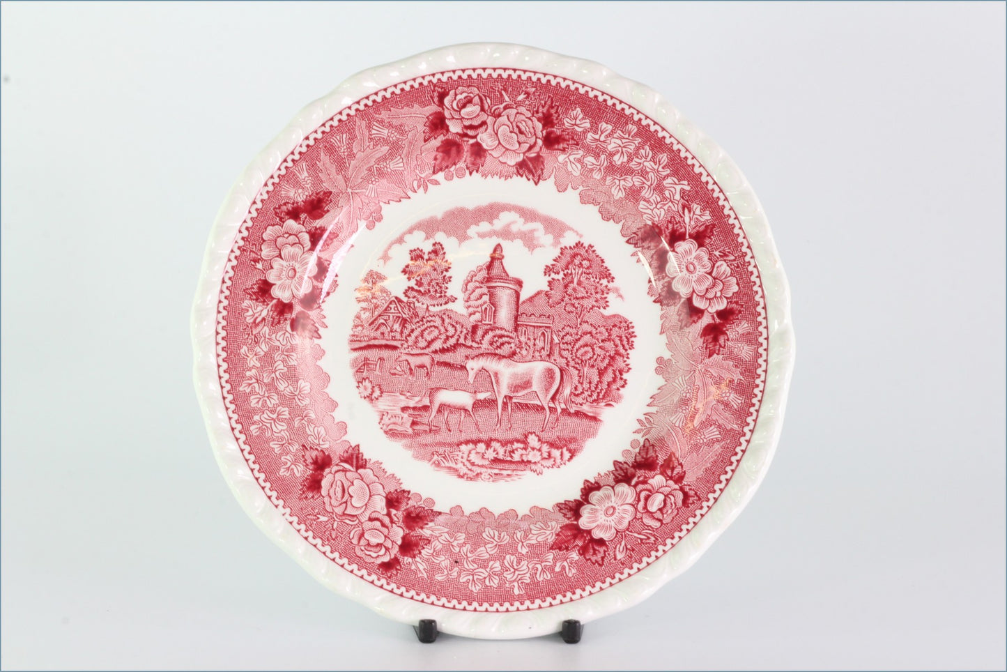Adams - English Scenic (Pink) - 7" Side Plate