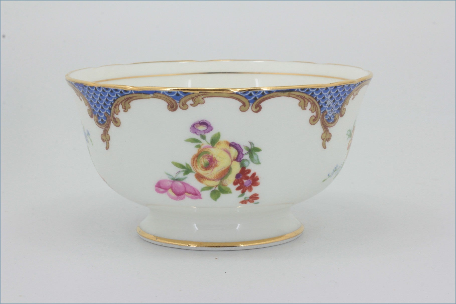 Aynsley - Tudor Blue - Sugar Bowl
