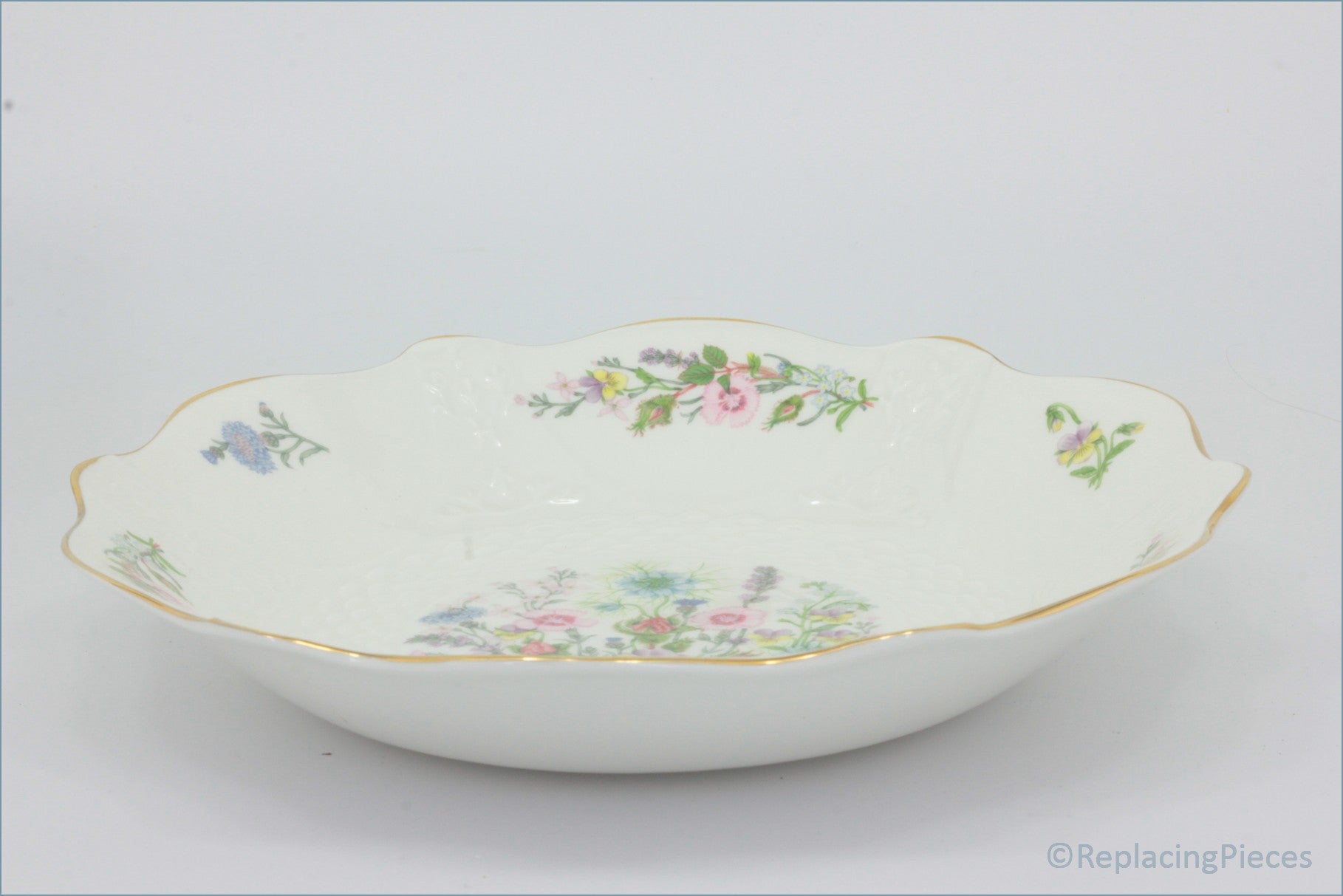 Aynsley - Wild Tudor - 10 1/2" Shallow Bowl