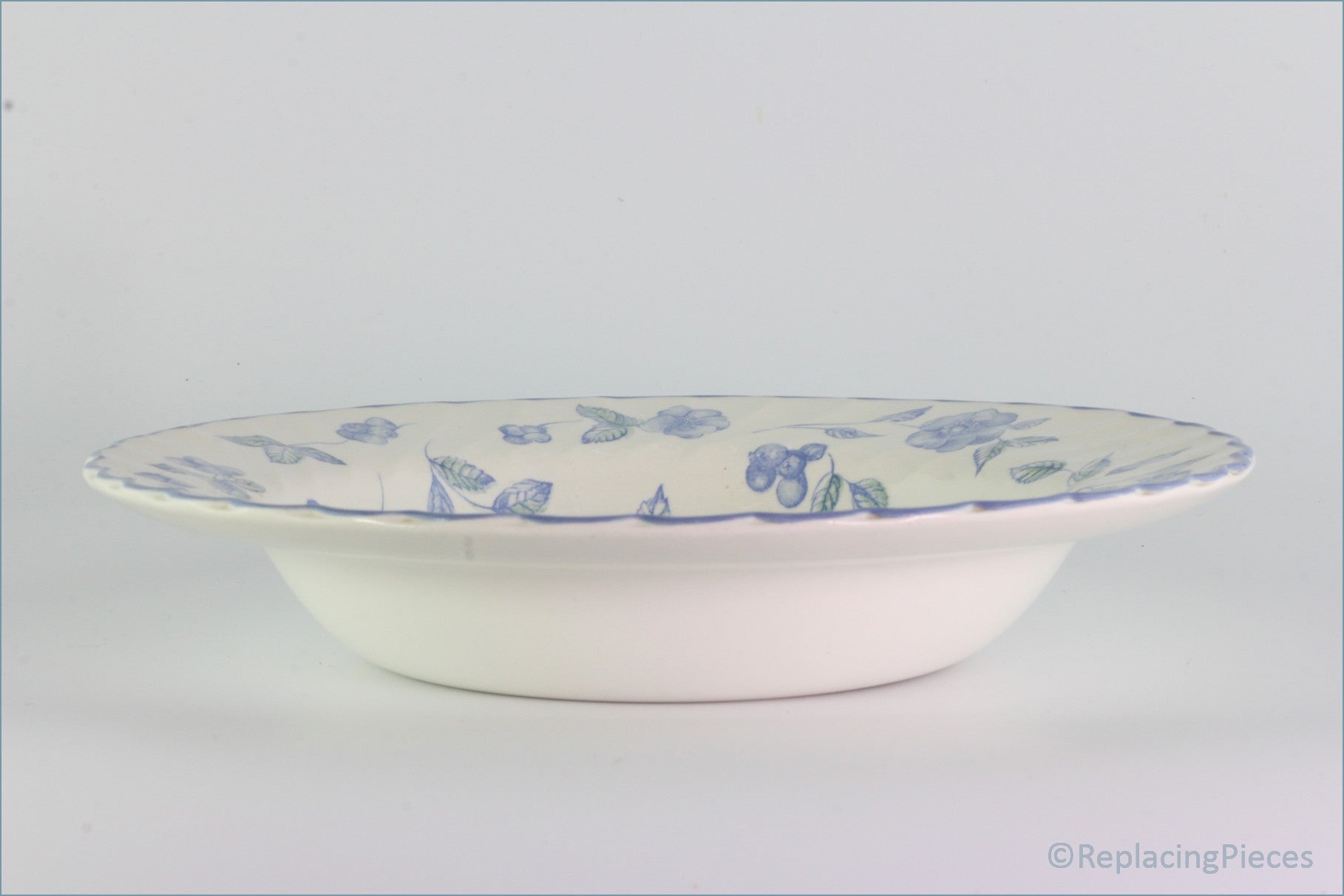 BHS - Bristol Blue - 9 1/8" Rimmed Bowl