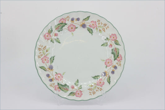 BHS - Victorian Rose - 8" Salad Plate - Decorative ceramic plate with floral patterns on a white background