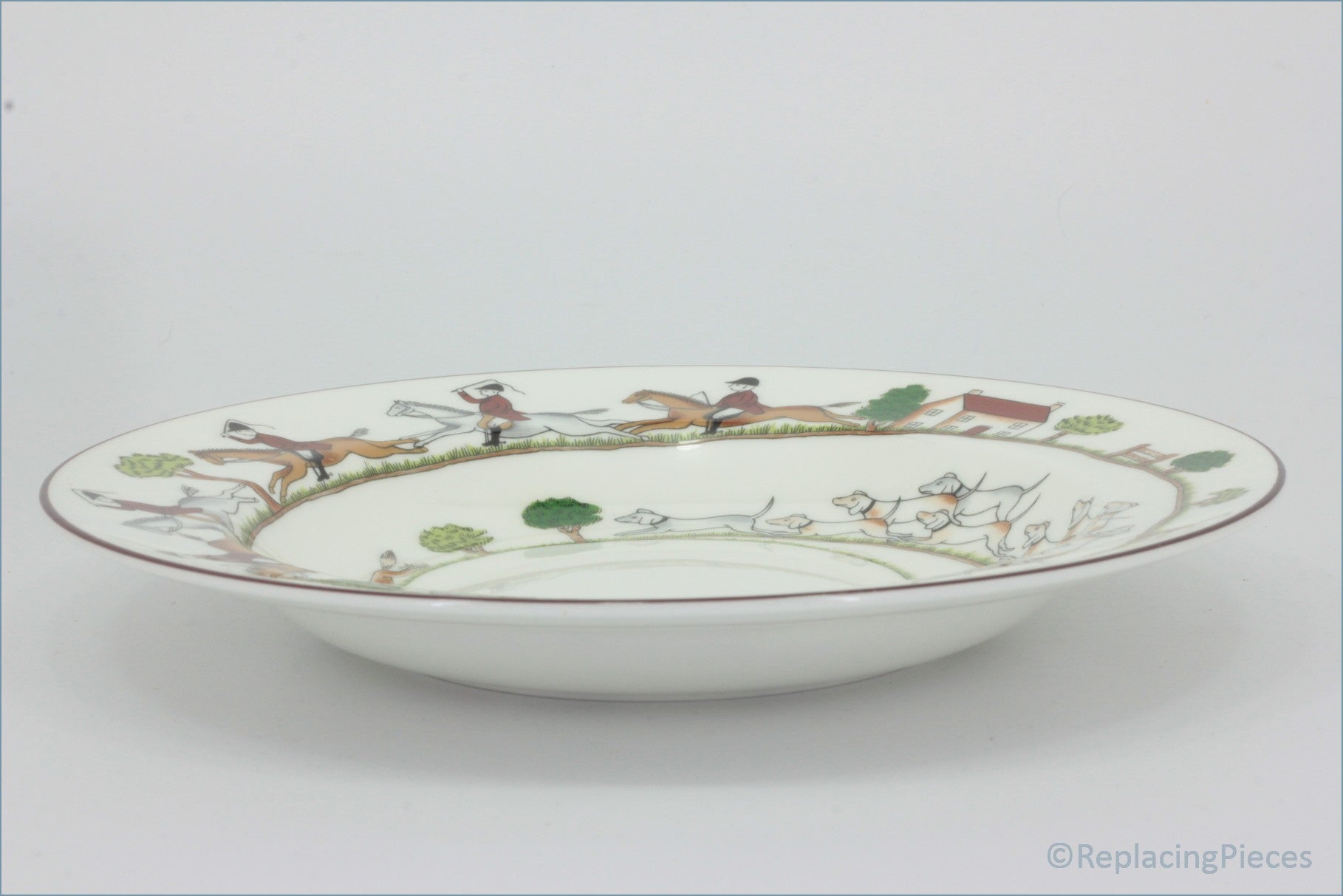 Coalport - Hunting Scene - 9" Rimmed Bowl