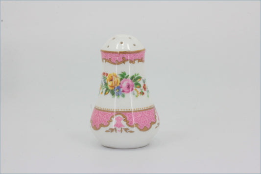 Crown Staffordshire - Tunis (Pink) - Pepper Pot 