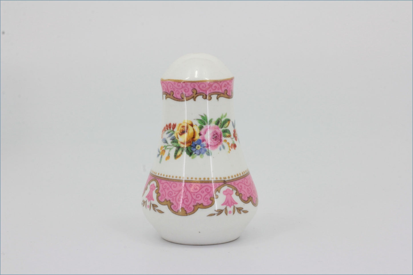 Crown Staffordshire - Tunis (Pink) - Salt Pot