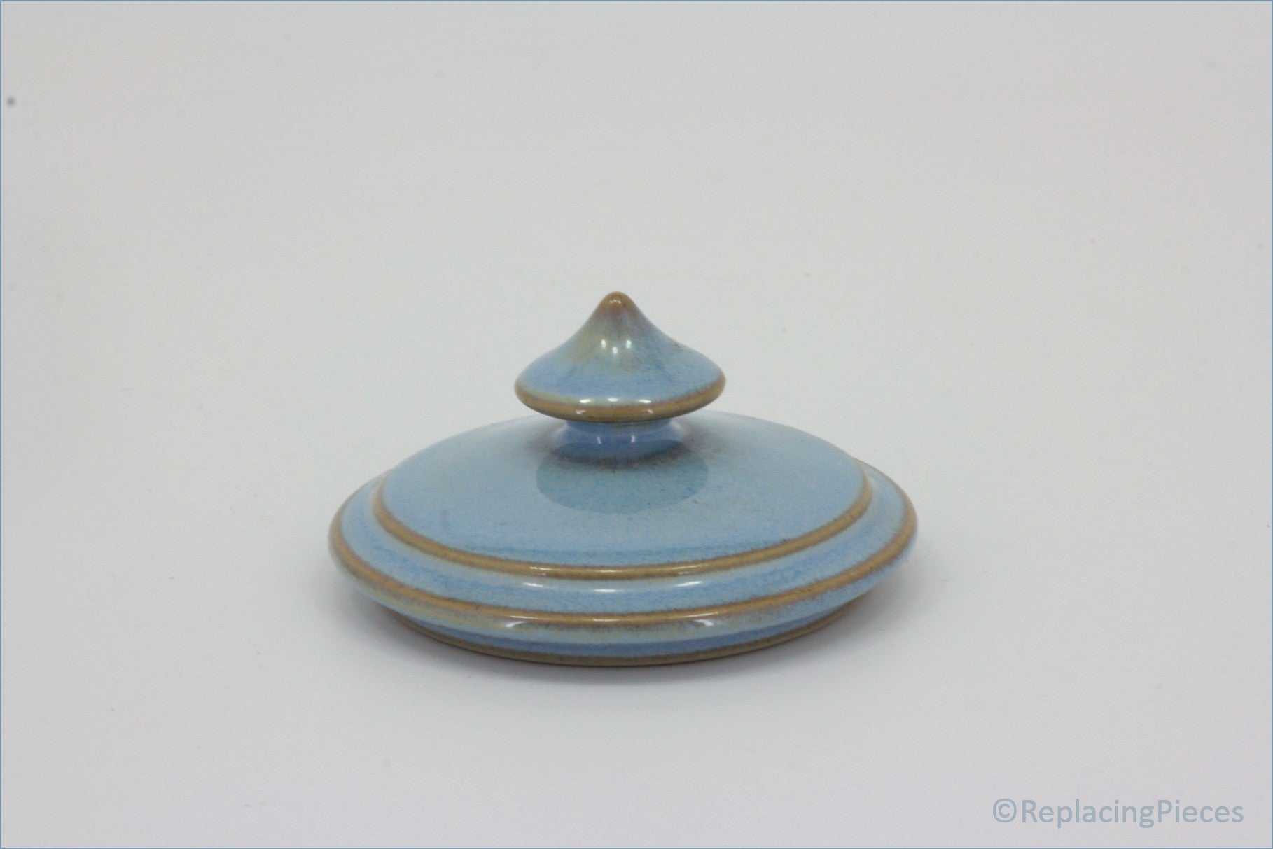 Denby - Colonial Blue - Lidded Sugar Bowl LID ONLY (Pointed Knob)