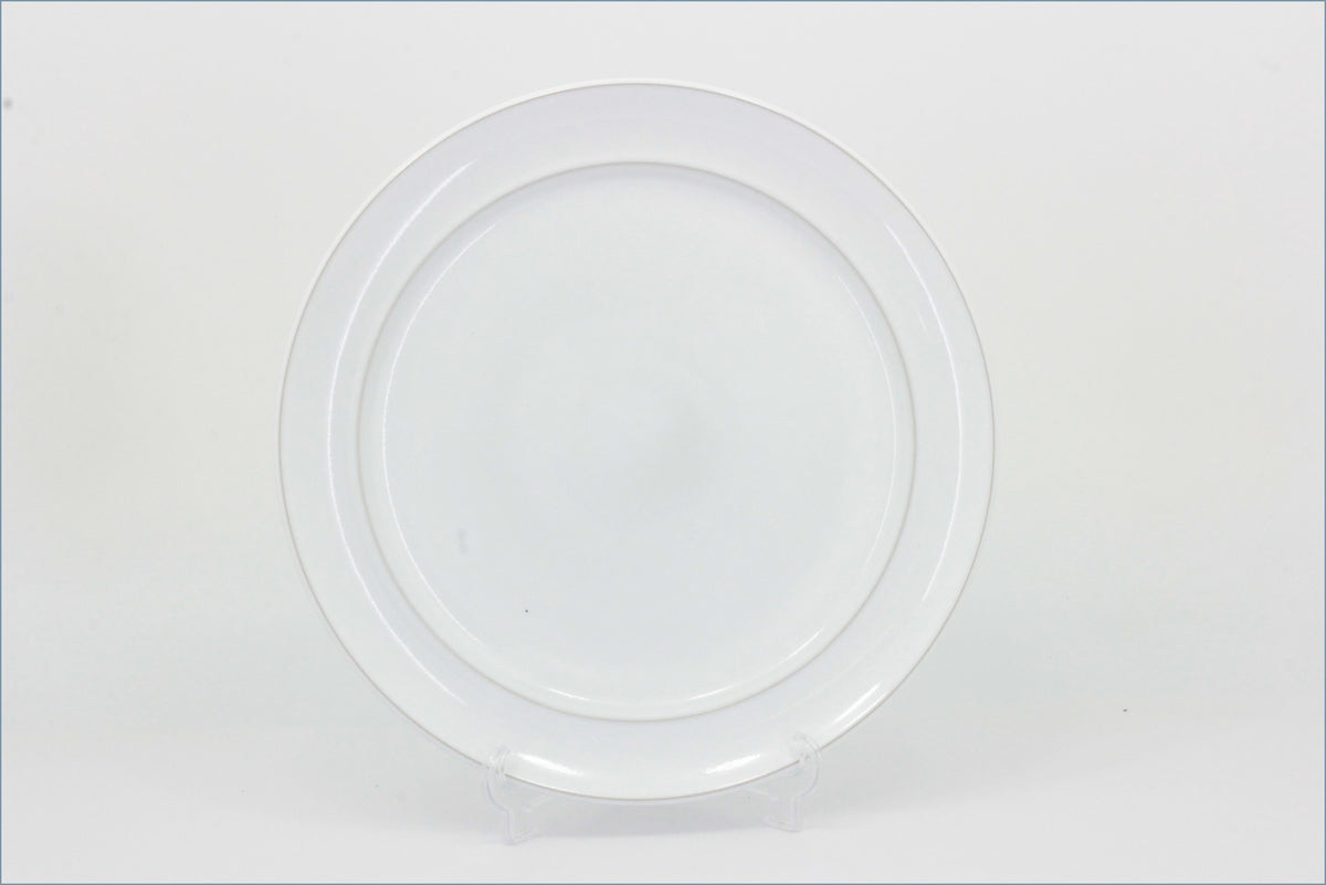 Denby - Elements (Mixed) - 9 5/8" Luncheon Plate (White - Rimmed) 