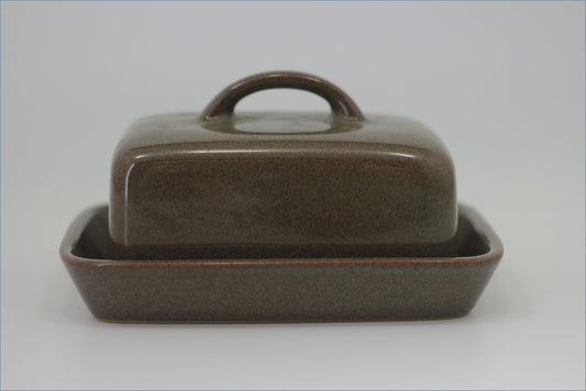 Denby - Greystone - Lidded Butter Dish