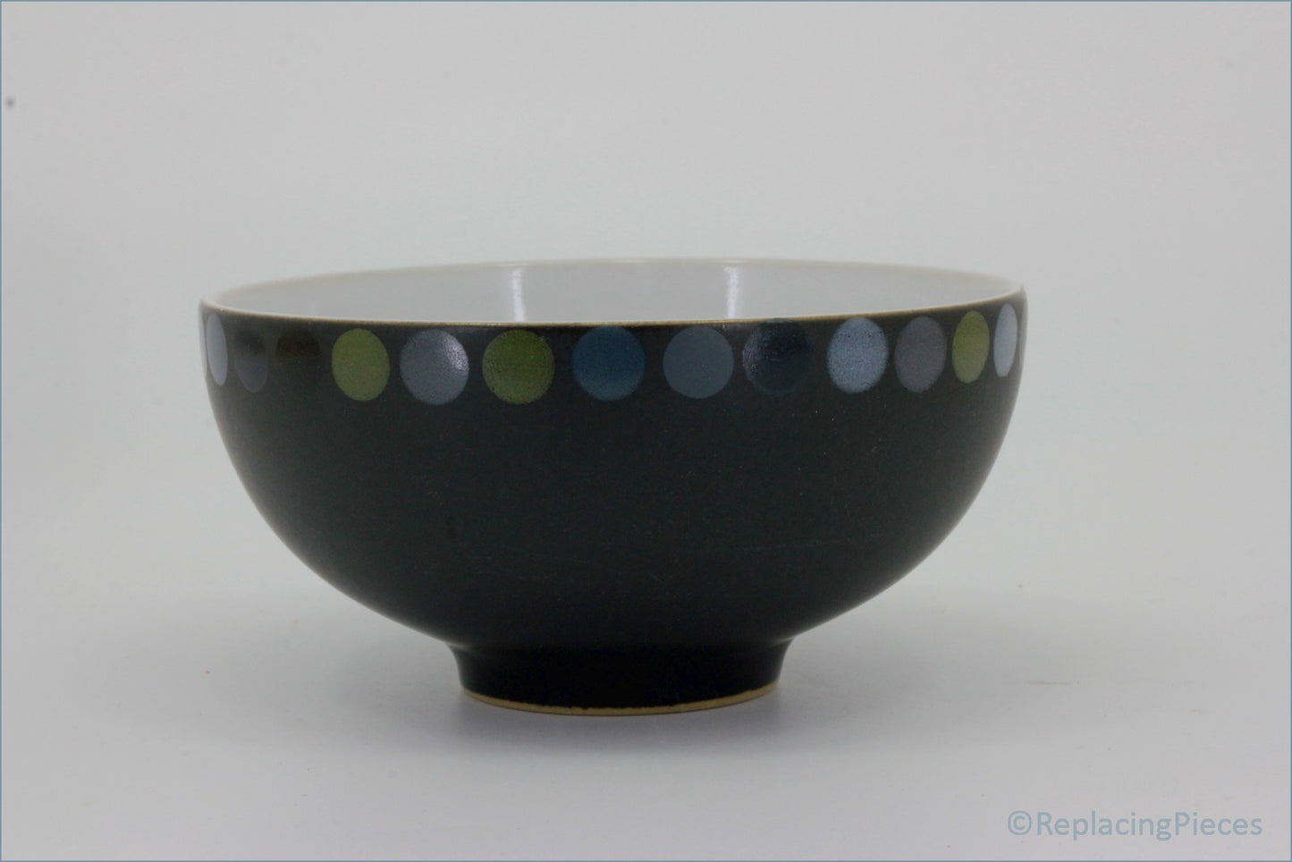 Denby - Jet - Rice Bowl (Dots) 