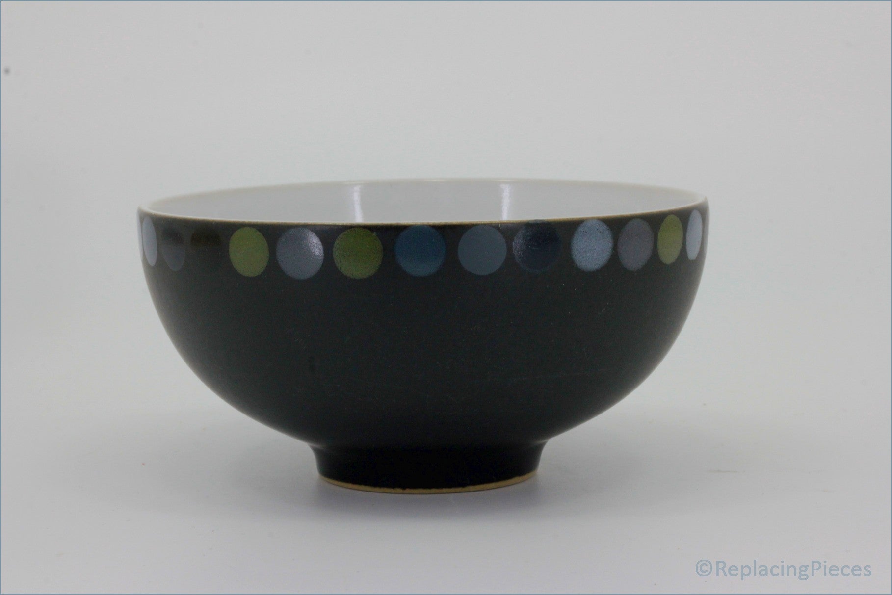 Denby - Jet - Rice Bowl (Dots) 