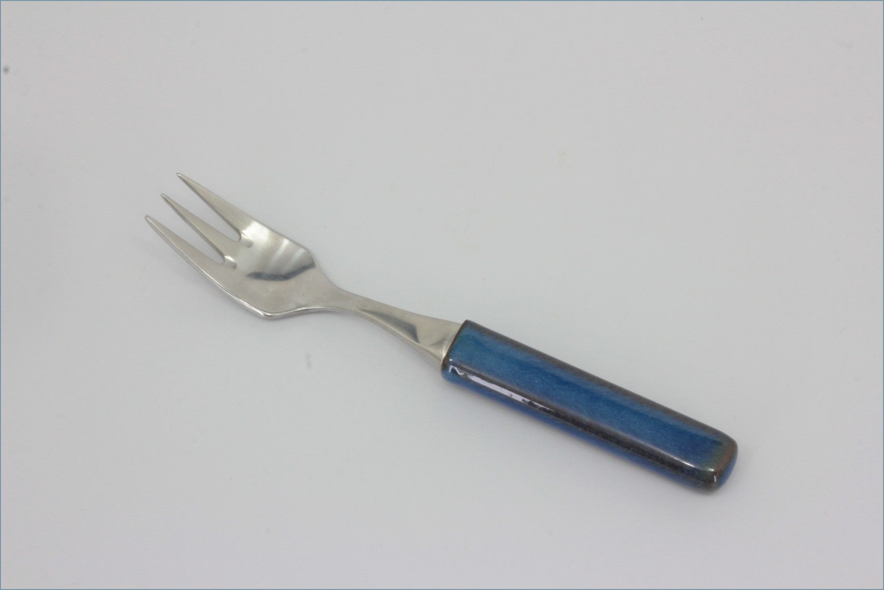 Denby - Touchstone - Sapphire - Dessert Fork - Fork with a blue handle 