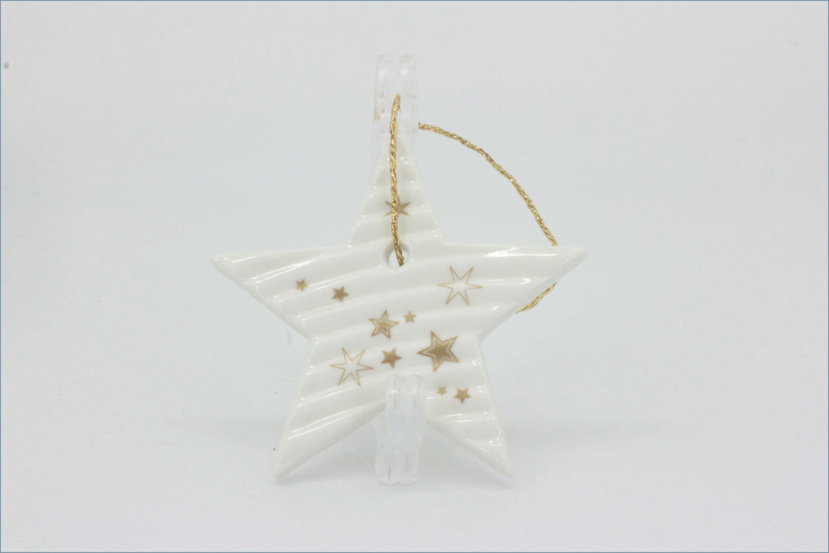 Denby - Tree Decoration - Star (Arc White)
