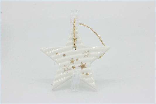 Denby - Tree Decoration - Star (Arc White)