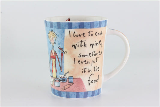 Johnson Brothers - Born To Shop - Mug (I Love To Cook With Wine)