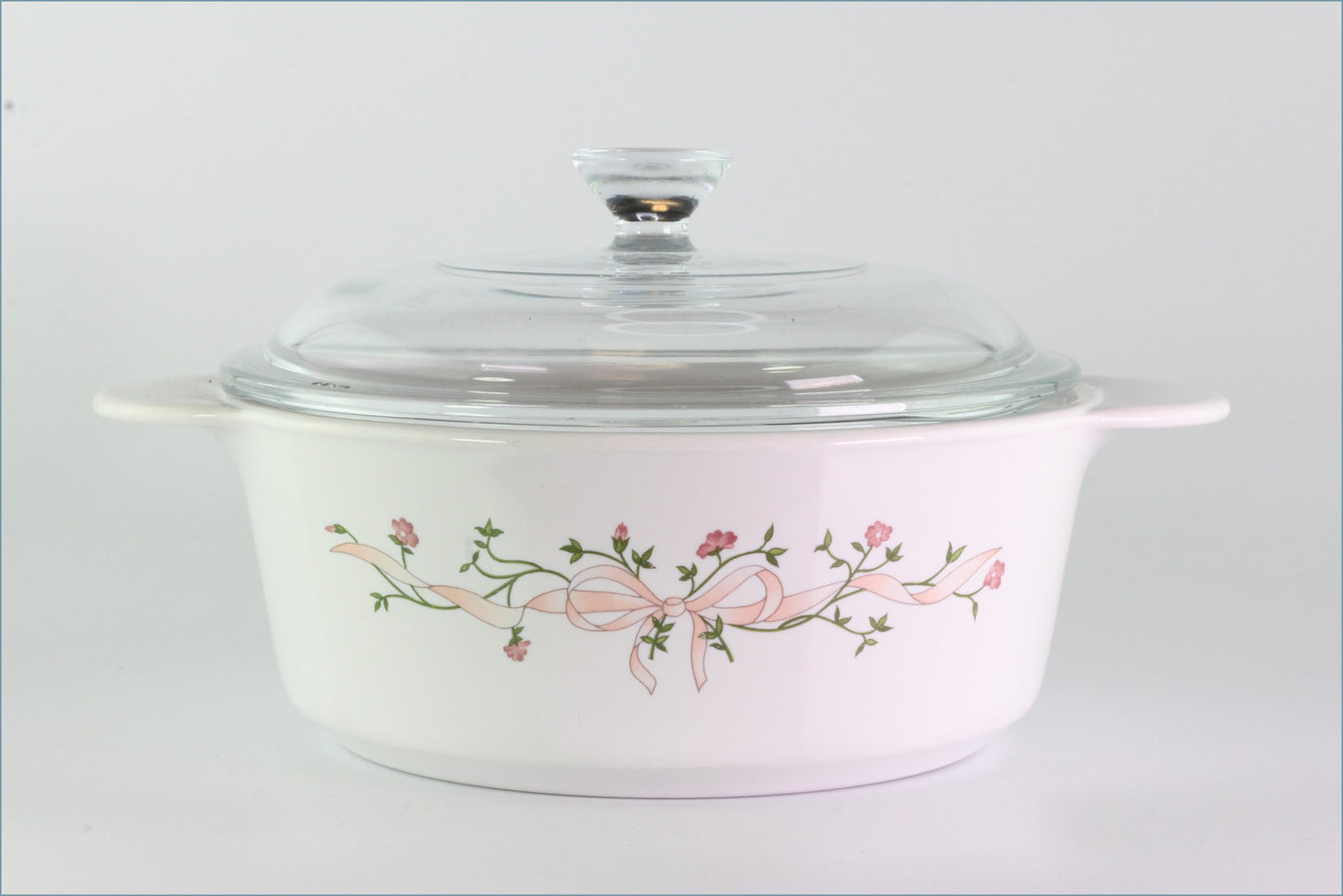 Johnson Brothers - Eternal Beau - 2 Pint Casserole Dish (Pyrex With Glass Lid)