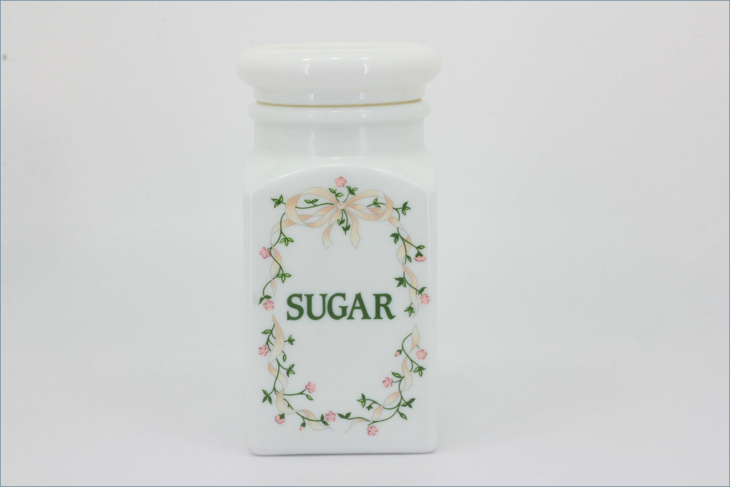 Johnson Brothers  - Eternal Beau - Storage Jar (Sugar) - Pyrex/Push Lid 